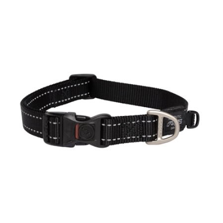 Rogz for dogs fanbelt halsband zwart