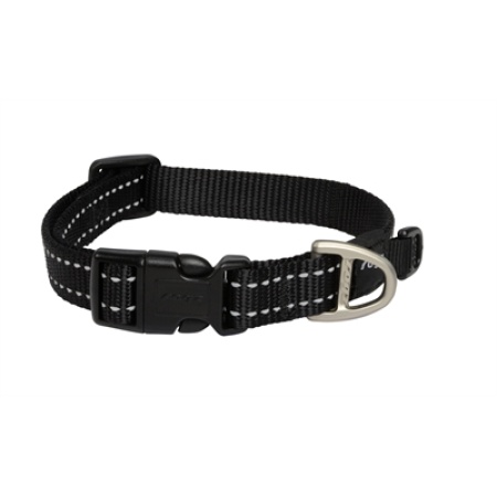Rogz for dogs snake halsband zwart