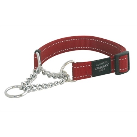 Rogz for dogs lumberjack halfslip halsband rood