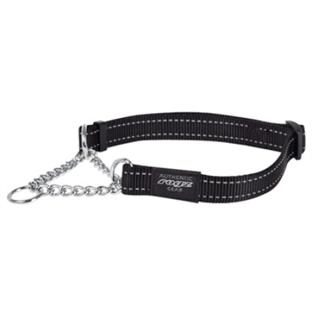 Rogz for dogs fanbelt halfslip halsband zwart