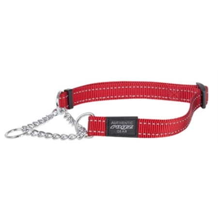 Rogz for dogs fanbelt halfslip halsband rood