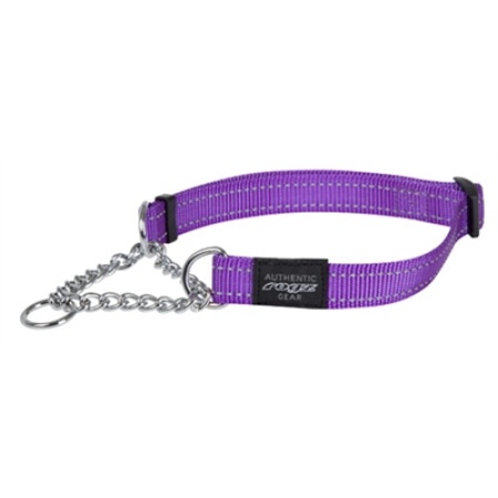 Rogz for dogs fanbelt halfslip halsband paars