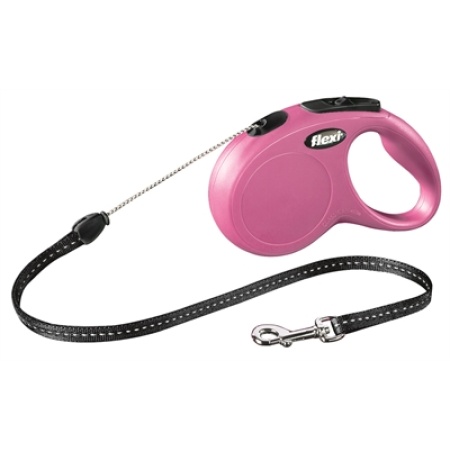 Flexi rollijn classic cord roze