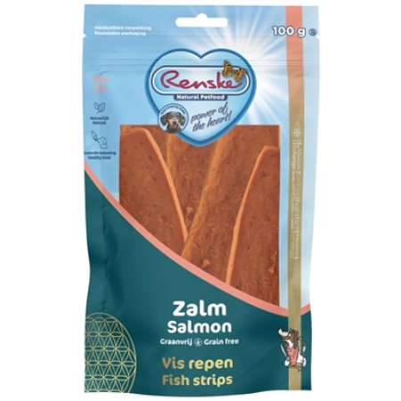 Renske gezonde beloning vlees strip zalm