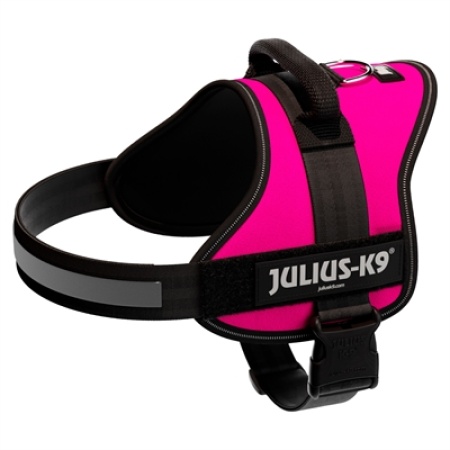 Julius k9 power-harnas / tuig voor labels fuchsia