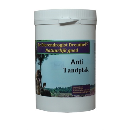 Dierendrogist tegen tandplak