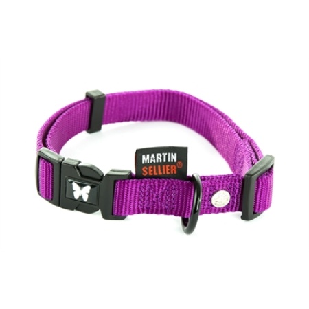 Martin halsband verstelbaar nylon paars