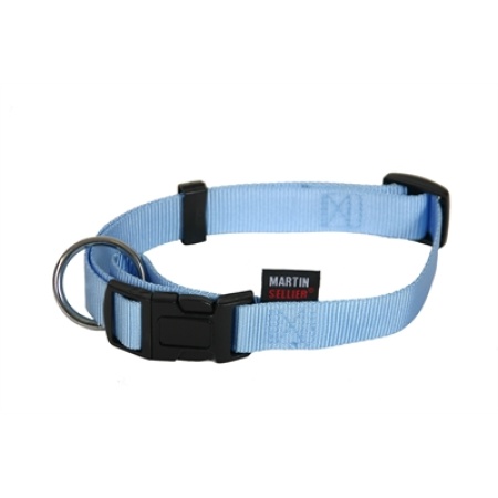 Martin halsband basic nylon blauw