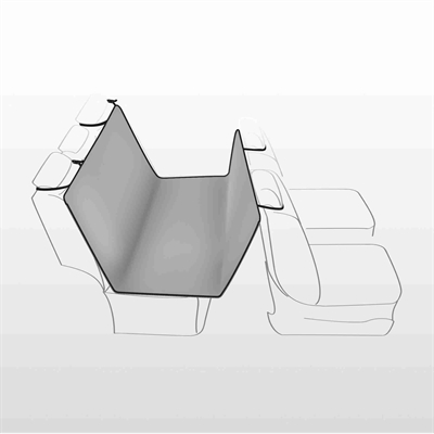 Trixie auto-hondendeken 4-seasons zwart / grijs - Afbeelding 3