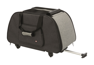 Trixie reismand trolley zwart / lichtgrijs - Afbeelding 2