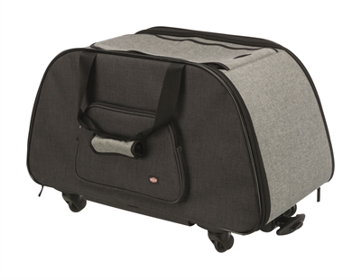Trixie reismand trolley zwart / lichtgrijs - Afbeelding 5