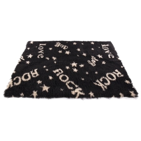 Vetbed rock zwart / beige gerecycled