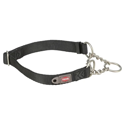 Trixie halsband hond premium halfslip halsband zwart - Afbeelding 2