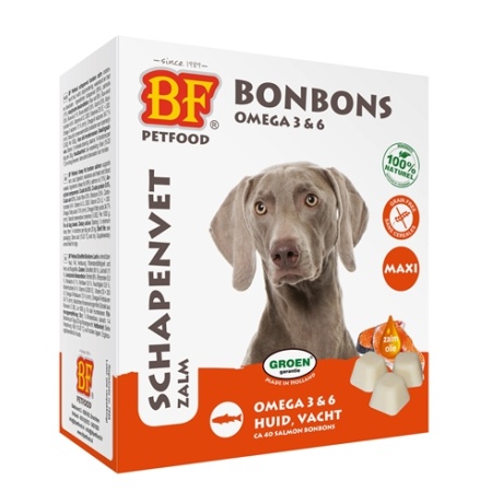 Bf petfood schapenvet maxi bonbons zalm