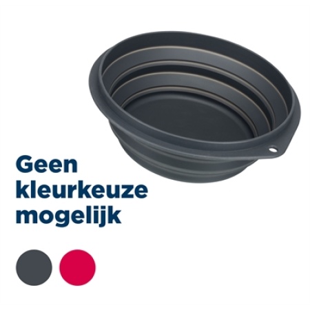 Trixie voerbak / drinkbak reis siliconen assorti