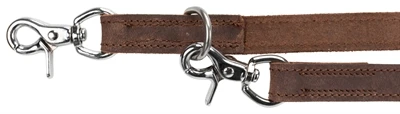 Trixie hondenriem rustic verstelbaar vetleer donkerbruin - Afbeelding 5