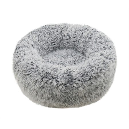 Rosewood hondenmand silver fluff grijs