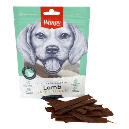 Wanpy soft oven-roasted lamb jerky slices