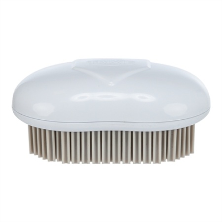 Trixie textielborstel wit / grijs