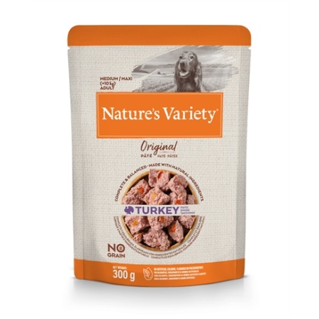 Natures variety original adult medium / maxi pouch turkey no grain