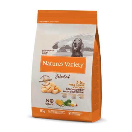 Natures variety selected adult medium free range chicken