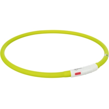 Trixie lichtgevende halsband hond usb siliconen oplaadbaar groen