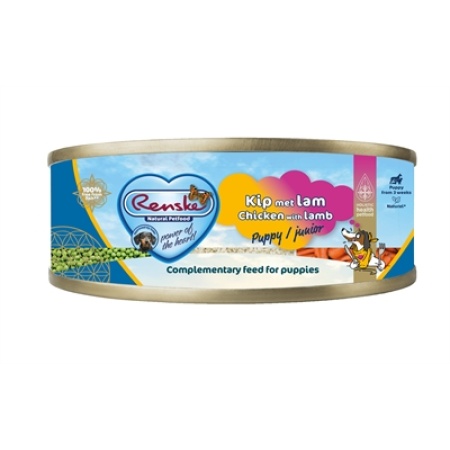 Renske hond pup/junior vers vlees kip / lam
