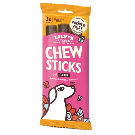 Lily's kitchen chew sticks with beef