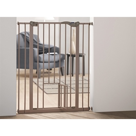 Savic dog barrier afsluithek met kleine deur grijs