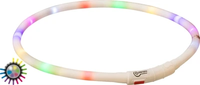 Trixie lichtgevende halsband hond usb siliconen oplaadbaar meerkleurig - Afbeelding 5