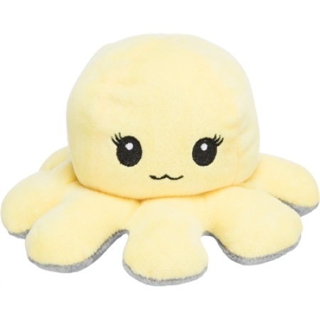 Trixie octopus omkeerbaar pluche grijs / geel