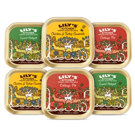Lily's kitchen dog adult classic dinners tray multipack