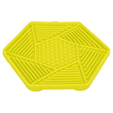 Trixie lick'n'snack mat met zuignappen siliconen groen