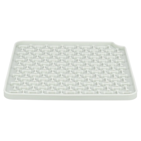 Trixie lick'n'snack mat siliconen lichtgrijs