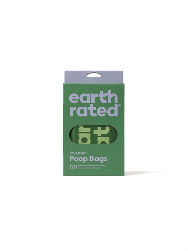 Earth rated poepzakjes met handvaten lavendel gerecycled - Afbeelding 2