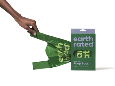 Earth rated poepzakjes met handvaten lavendel gerecycled - Afbeelding 4