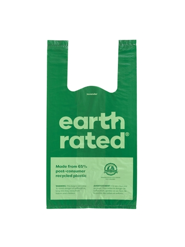 Earth rated poepzakjes met handvaten lavendel gerecycled - Afbeelding 5