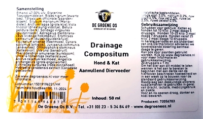 De groene os drainage compositum hond / kat - Afbeelding 2