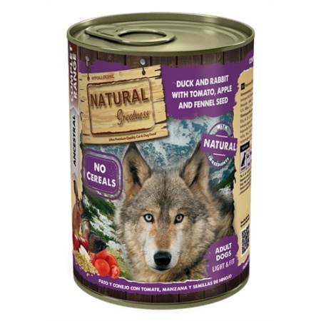 Natural greatness duck / rabbit / tomato / apple / fennel seeds