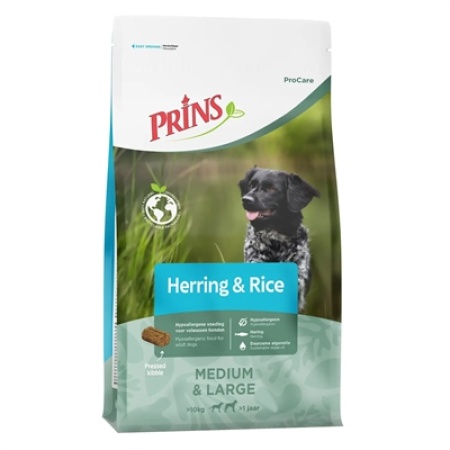 Prins procare adult medium / large herring / rice hypoallergenic