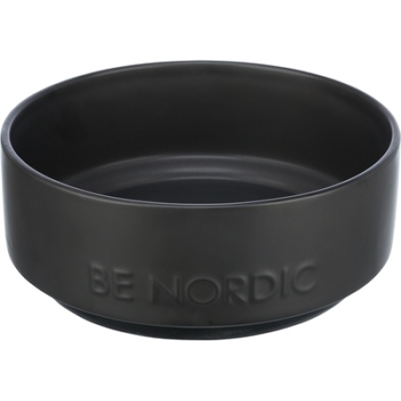 Trixie be nordic voerbak hond keramiek / rubber zwart