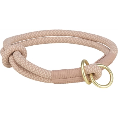 Trixie halsband hond soft half-slip roze / lichtroze