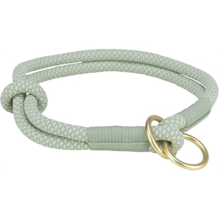 Trixie halsband hond soft half-slip saliegroen / mint