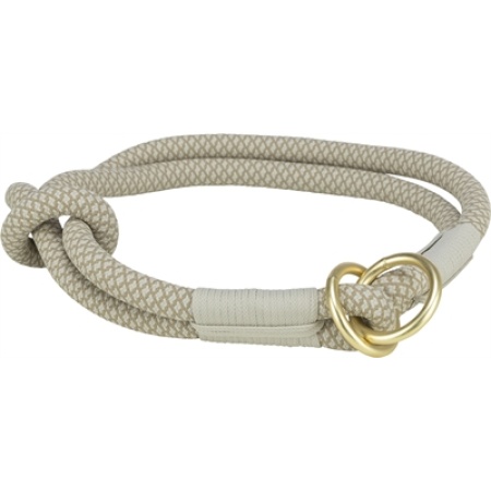 Trixie halsband hond soft half-slip grijs / lichtgrijs