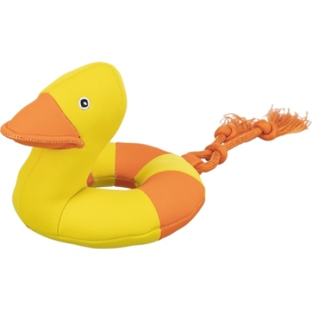 Trixie hondenspeelgoed aqua toy duck on rope