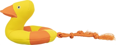 Trixie hondenspeelgoed aqua toy duck on rope - Afbeelding 2