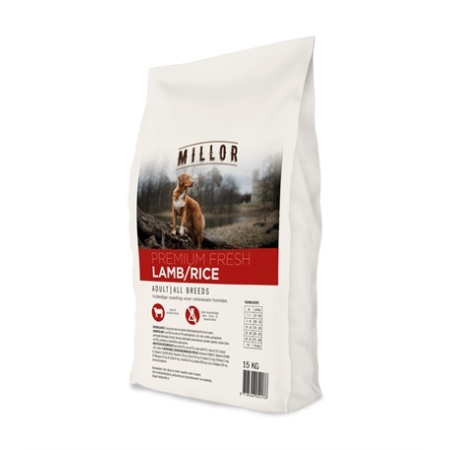Millor premium extruded fresh adult lamb / rice