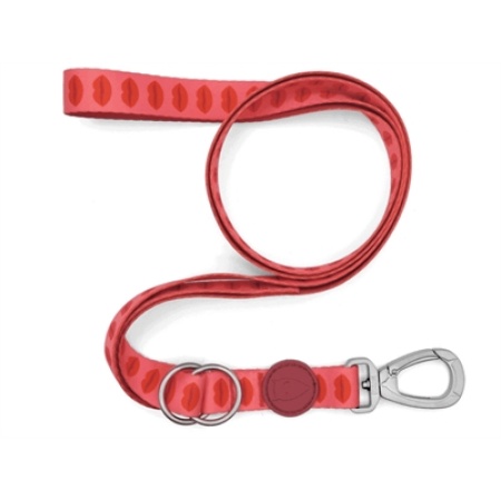 Morso hondenriem verstelbaar gerecycled lipstick roze