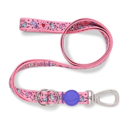 Morso hondenriem verstelbaar gerecycled sweet tweet roze