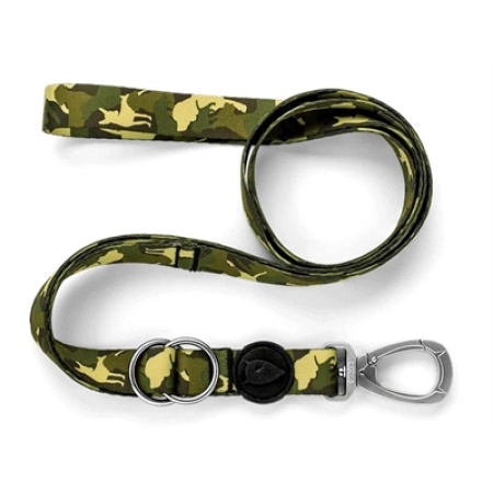 Morso hondenriem verstelbaar gerecycled full metal dog bruin